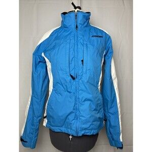 SPYDER Women’s Sky Blue Ski Jacket Deluge Zip Size 6 Spylon 5000mm